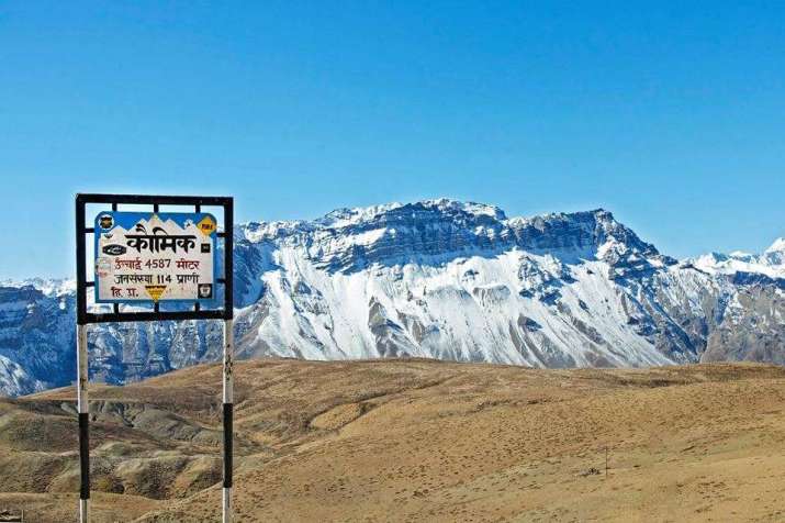 At an elevation of 4,587 meters, Komik in Himachal Pradesh's Spiti Valley is the world's highest village accessible by a motorable road. From anusandha.com