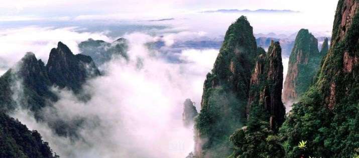 Hunan Mangshan Tiantai Mountain. From blog.livedoor.jp