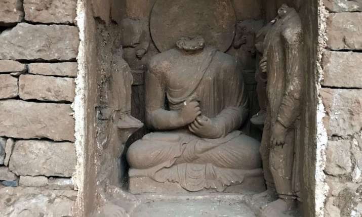 Other sculptures discovered at the Gandhara-period archeological site. Photo by Saad Sayeed. From reuters.com