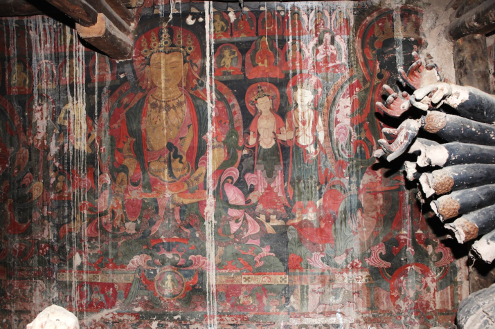 Wall painting of Ratnasambhava, Badha Monastery. Image courtesy of Prof. Luo Wenhua