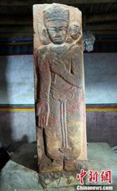 The 9th century stele discovered in western Tibet. From ecns.cn