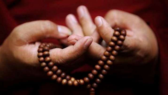Traditional <i>mala</i>, or Buddhist prayer beads. From monkmala.com