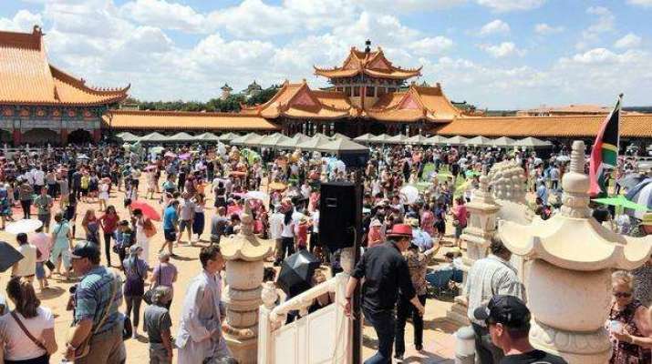 Thousands of people attended Chinese New Year celebrations at Nan Hua Temple in Bronkhorstspruit, South Africa. From iol.co.za