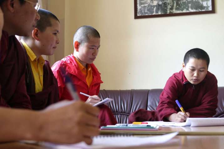 Developing a key message for promoting child well-being at monastic institutions in Bhutan. Image courtesy of the author