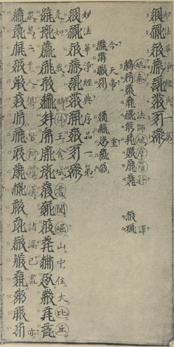 Opening of the <i>Lotus Sutra</i> in Tangut. From babelstone.blogspot.com