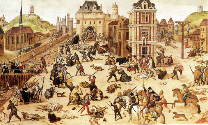 <i>The St. Bartholomew's Day massacre of French Protestants in 1572</i>, by Francois Dubois. From wikimedia.org