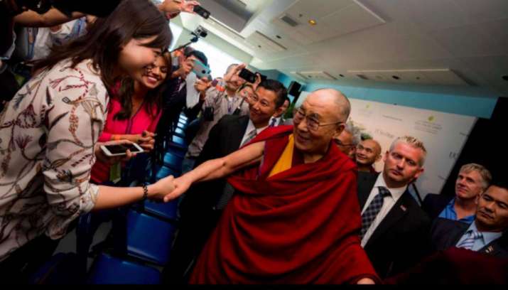 The Dalai Lama during his 2017 visit to UC San Diego. From sandiegouniontribune.com