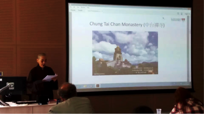 en. Jian Cheng giving a talk at the 2017 UK Association for Buddhist Studies Conference. Image courtesy of Ven. Jian Cheng