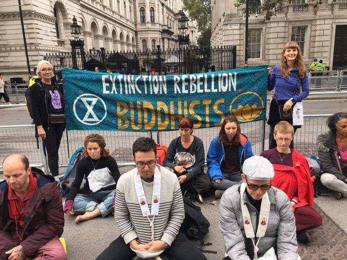 XR Buddhists in London. From facebook.com