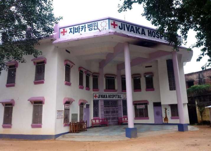 JTS India’s hospital is the sole medical facility in the area. Image courtesy of JTS India