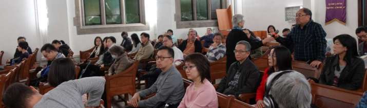 Members of the audience at Kowloon Union Church. From facebook.com