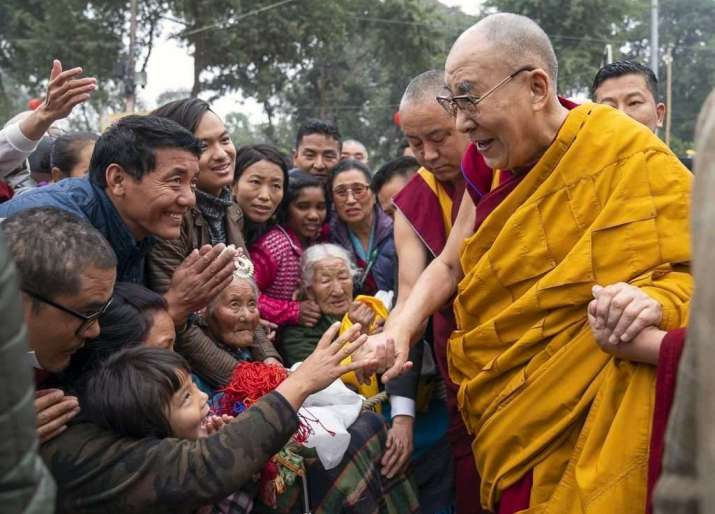 His Holiness the Dalai Lama in Bodh Gaya in January. From dalailama.com