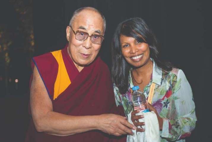 Dr. Andrahennadi with the Dalai Lama in London on 20 September 2015. Photo by Ian Cumming