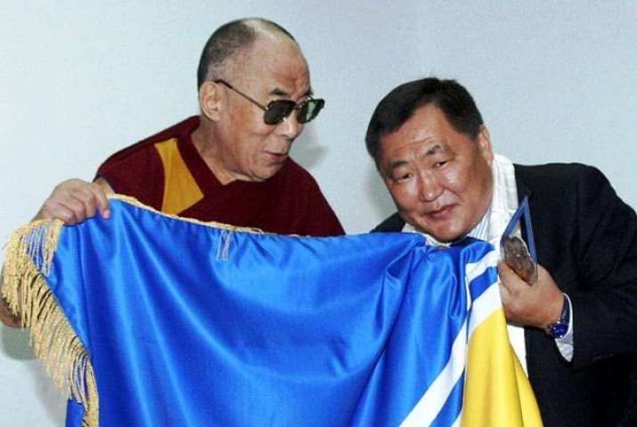 His Holiness the Dalai Lama and Sholban Kara-oo, November 2011. From dalailama.ru