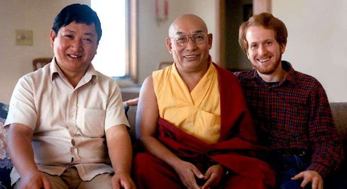Dr. Eliot Tokar, right, with his first Tibetan medicine teacher, Dr. Yeshi Dhonden, center, along with Dr. Lobsang Tenzin, left, in 1986. Image courtesy of Eliot Tokar © 2019