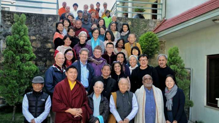 Members of INEB, with founder Sulak Sivaraksa, front row, center. From inebnetwork.org