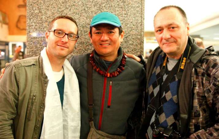 Yavor Konstantinov, Chogtrul Rinpoche, and Roman Stanoev. Image courtesy of Palyul Center Bulgaria