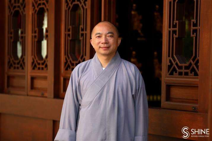 Hui Jue, secretary-general of the Jade Buddha Temple’s Juequn Culture and Education Foundation. From shine.cn