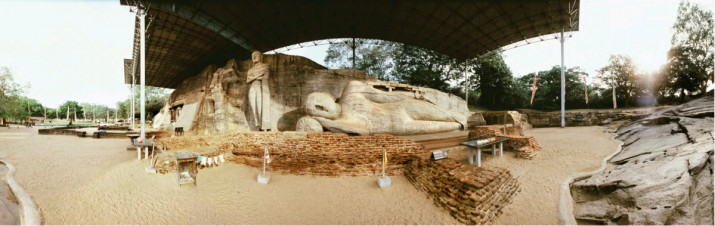 Gal Vihara, Polonnaruwa, Sri Lanka. From Marnie Feneley, Isabelle Frank, Sarah Kenderdine, and Jeffrey Shaw (2021): 76–78