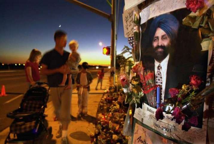 A memorial for Balbir Singh Sodhi. From nbcnews.com