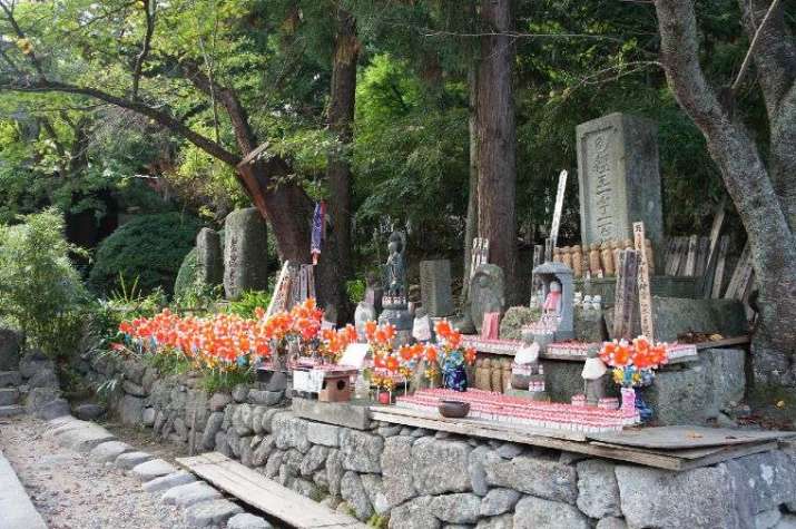 <i>Mizuko kuyō</i> (water children) at Risshaku-ji, a temple in Yamadera. Image courtesy of the author