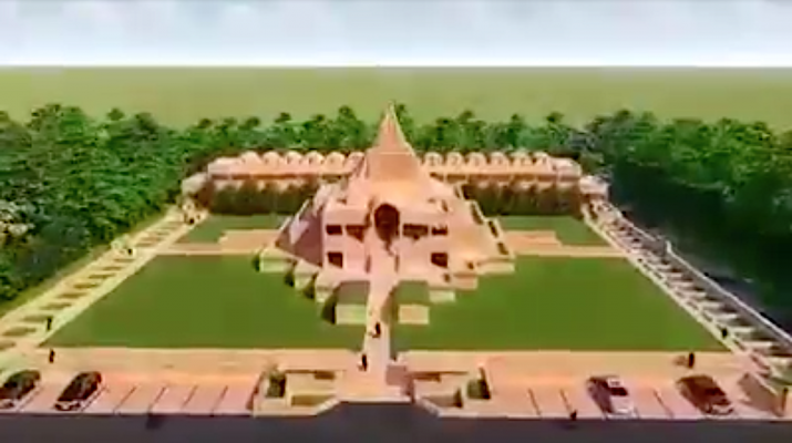 Artist’s depiction of the planned monastery. From facebook.com