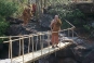 Crossing a bridge across the gorge