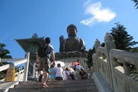 The great Buddha on Lantau Island in Hong Kong