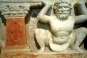 The Greek god Atlas, supporting a Buddhist monument, Hadda