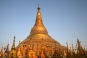 Yangon - Shwedagon Pagoda at dusk