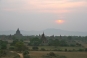 Bagan - across the plains at sunset