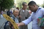 Photo-op with friendly locals during evening picnics outdoors, Istanbul