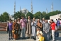 Flags flying near Blue Mosque, Istanbul