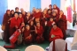 29. Nuns from various regions for the Himalayas enjoy a workshop.