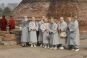 32. Nuns from Korea appreciate the ancient monuments of Vaishali.