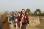 13. April Lu from Taiwan photographs a site in Vaishali that is reputedly the first Buddhist nunnery in history.