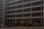 The stage of the massive lecture hall.