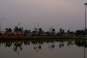 University campus lake.