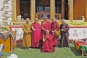 Outdoor blessing ceremony for completed statue hall during temple renovations © Buddhistdoor