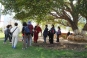 Finding shade under the bodhi tree at Chimi Lhakang © Dorothy Ko