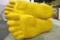 The majestic marks on the Buddha's soles, indicating his uniqueness.