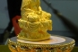 The golden Buddha inside the 10,000 Buddhas Hall - the Lotus Pavilion