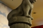 Askoka's lion pillar towering over the Triple Gem entrance hall