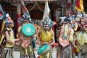 The performance of the religious rituals is guided by traditional Tibetan music of cymbals, drums, trompets and other wind instruments whilst the crowd is enveloped by the intoxicating scent of incense.